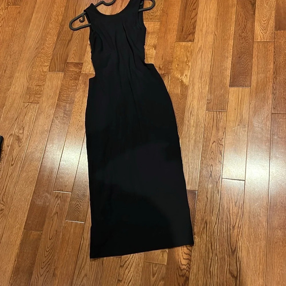 Top shop cut out Ribbed knit body corn  midi Dress Sz 2 - Picture 8 of 12